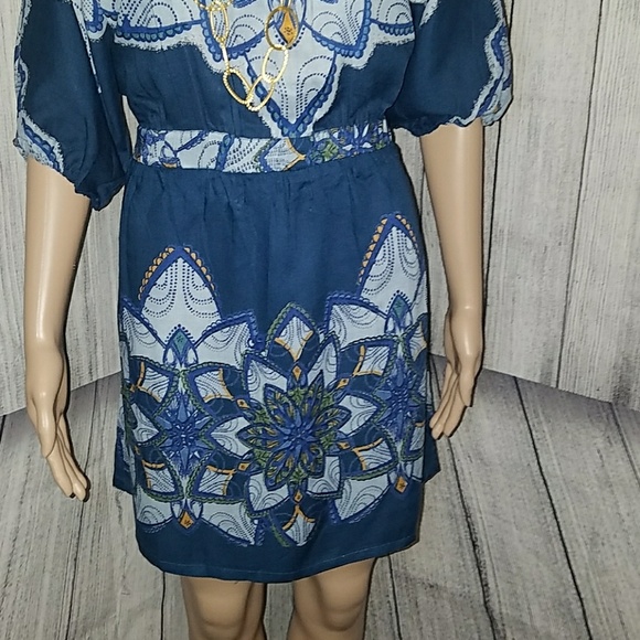 Mini Dress Multi Blue Colors - Picture 7 of 7